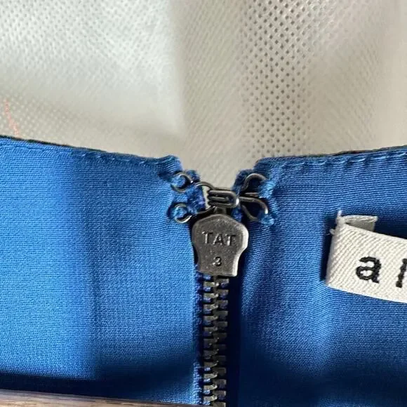 Alice + Olivia Patty Riviera Floral Embroidered A Line Mini Dress Size US 8 - Picture 6 of 15